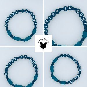 Cities in Dust Siouxsie Beaded OG Friendship Bracelet 80's New Wave Goth